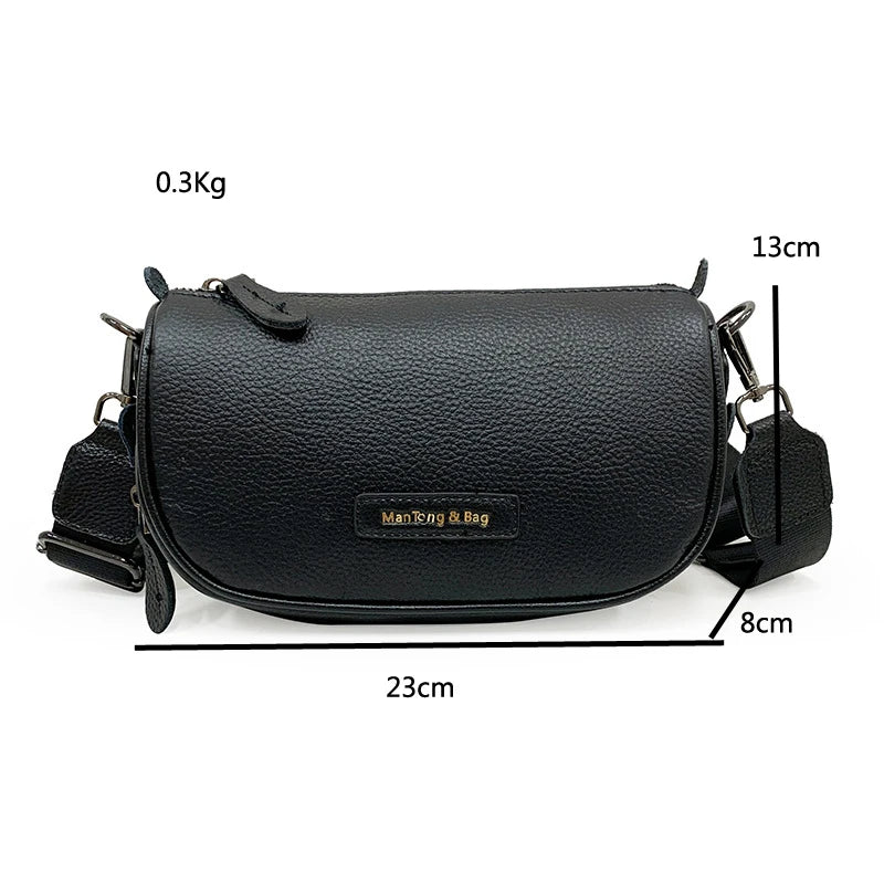 Vintage Leather Sling Handbag for Women