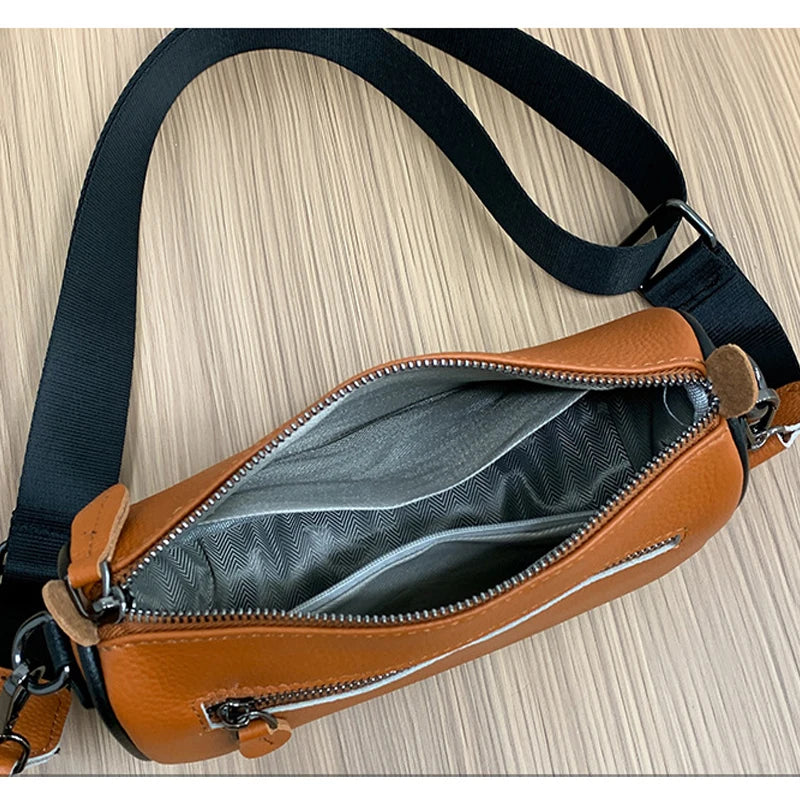Vintage Leather Sling Handbag for Women