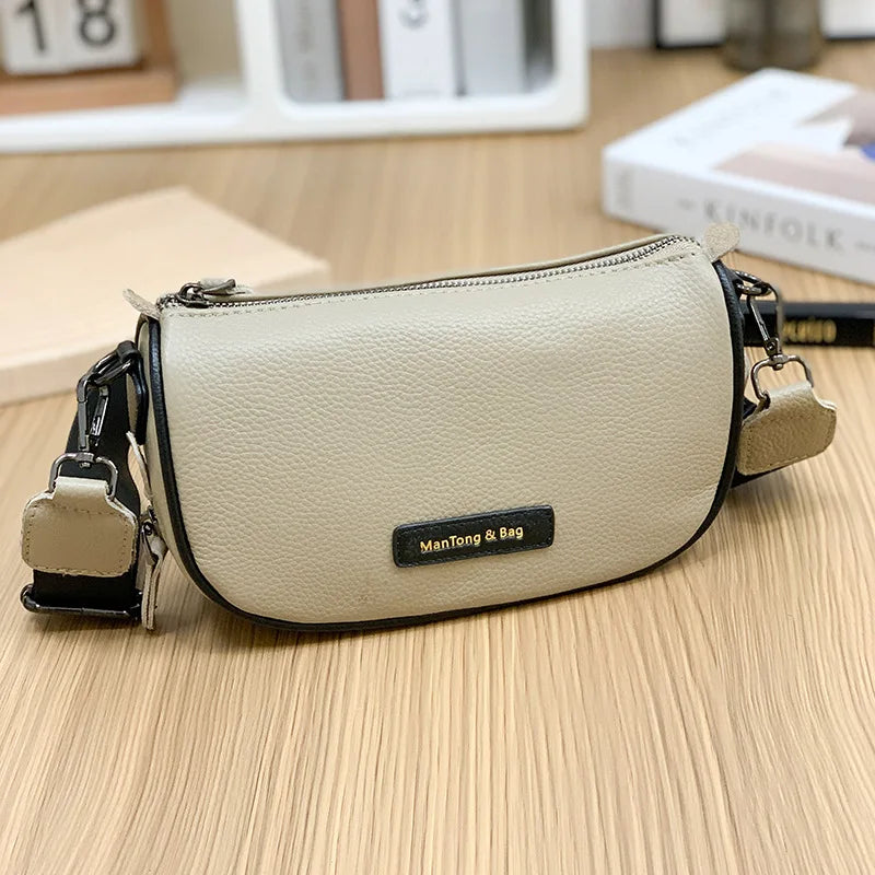 Vintage Leather Sling Handbag for Women