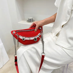 Waist Bag Female Chain Chest Bags Female Belt Bag High Messenger Bag