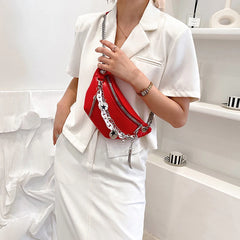 Waist Bag Female Chain Chest Bags Female Belt Bag High Messenger Bag