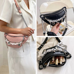Waist Bag Female Chain Chest Bags Female Belt Bag High Messenger Bag