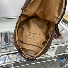 100% Cotton High Canvas Backpack for Girls Brown