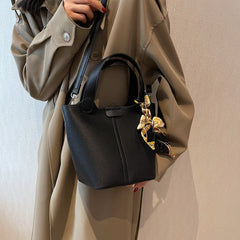 Classic PU Leather Handbags For Women French Style Crossbody Bags
