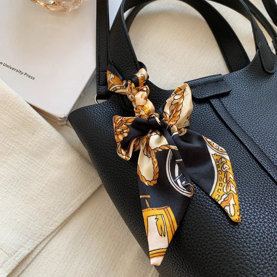 Classic PU Leather Handbags For Women French Style Crossbody Bags