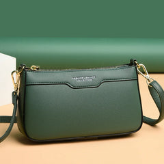 Women's Leather Crossbody Bag High Shoulder Handbag
