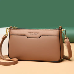 Women's Leather Crossbody Bag High Shoulder Handbag