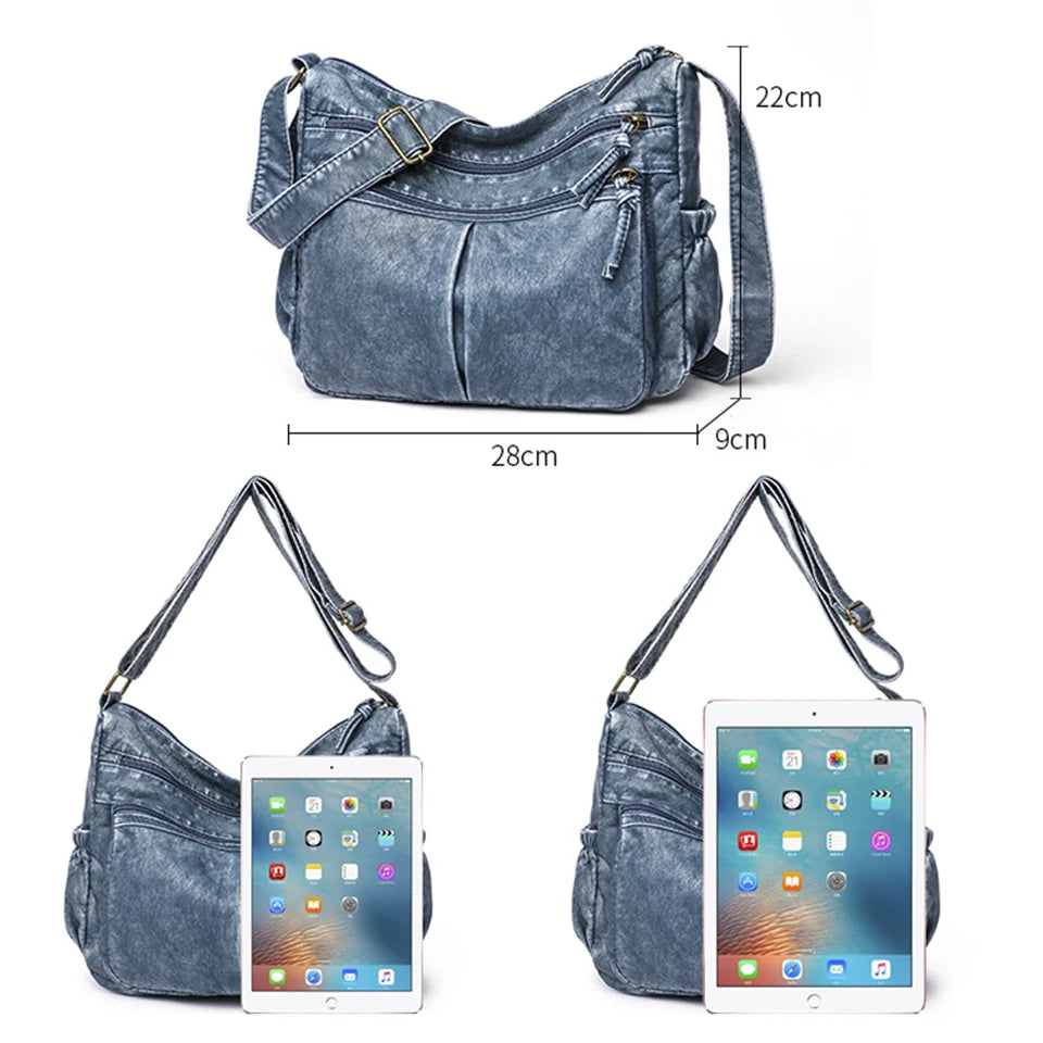 Leather Crossbody Bags for Women Ladies Handbags High Shoulder Bag