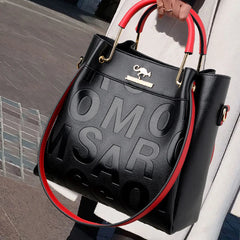 Women Handbag High PU Leather Shoulder Crossbody Bags Tote Bag