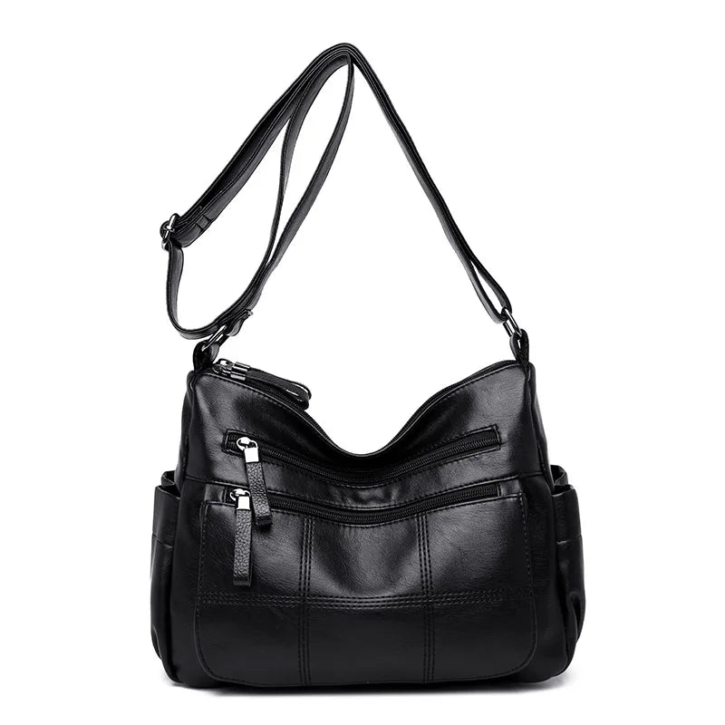 Leather Shoulder Messenger Bags Female Handbag High Crossbody Bags for Women