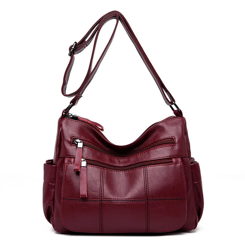 Leather Shoulder Messenger Bags Female Handbag High Crossbody Bags for Women