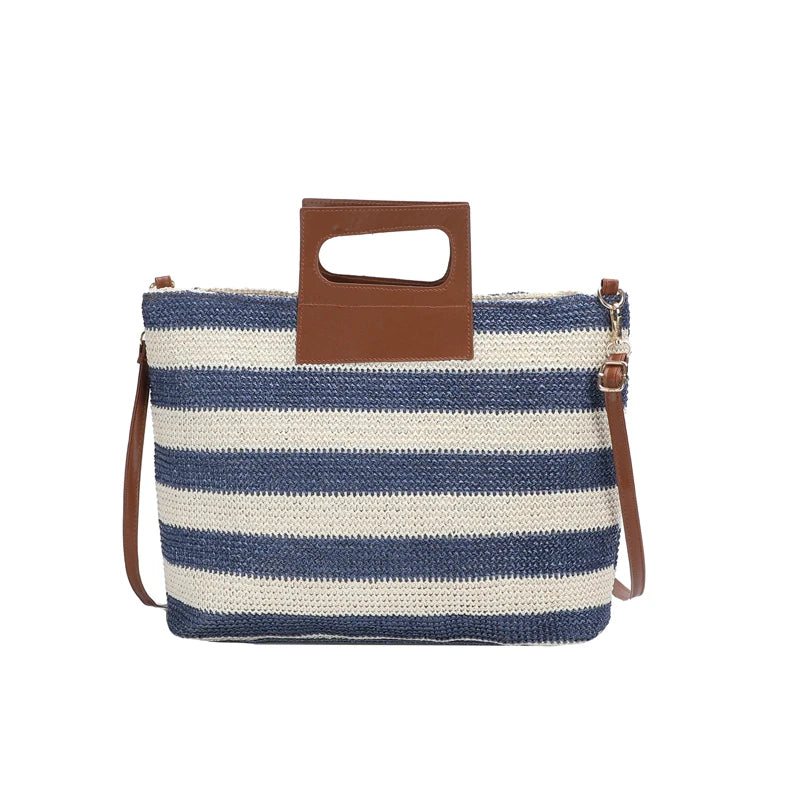Women's Beach Tote Handbag Straw Crossbody Shoulder Bag