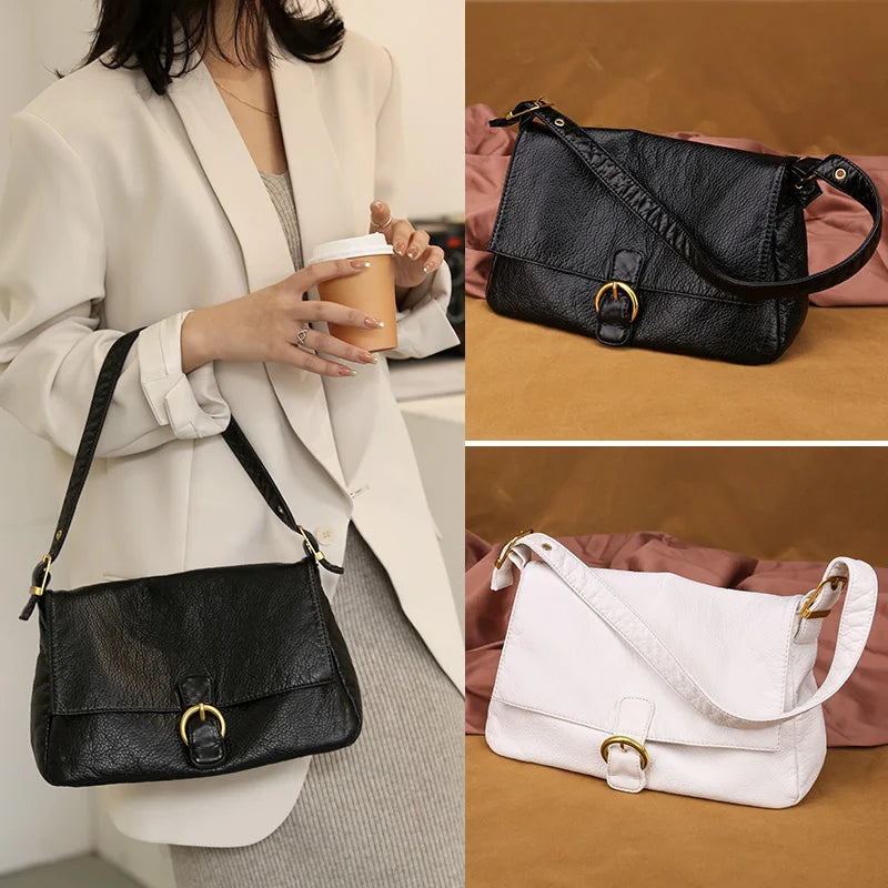 Soft PU Leather Women Tote Bag Shoulder Bags Purses Handbags Sac
