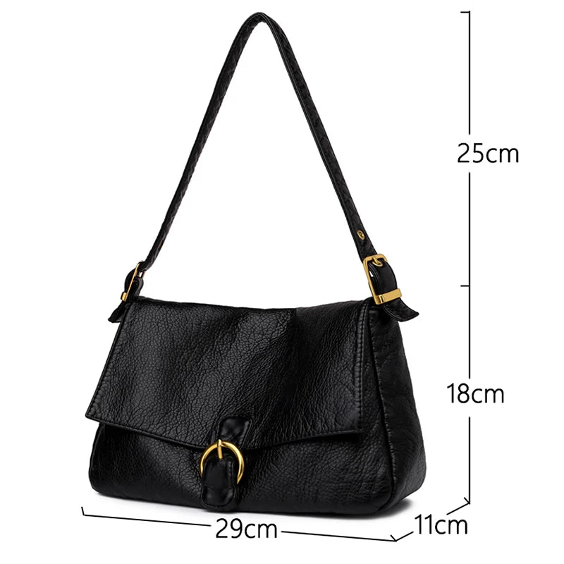Soft PU Leather Women Tote Bag Shoulder Bags Purses Handbags Sac