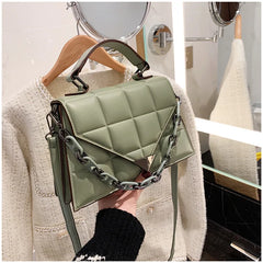 Women's Flap Shoulder Bags Pu Leather Purses Classic Female Crossbody Bag