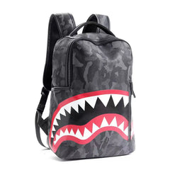 Men High capacity Backpack Leather School bag Waterproof Travel Bag Casual