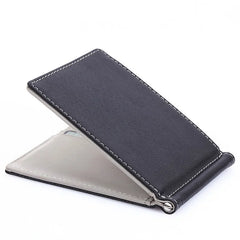 Short PU Leather Men Wallet Money Clip Solid Thin Purses