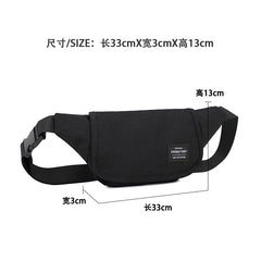Men's Oxford Shoulder Bag Canvas Crossbody Handbag Travel Banana Bag