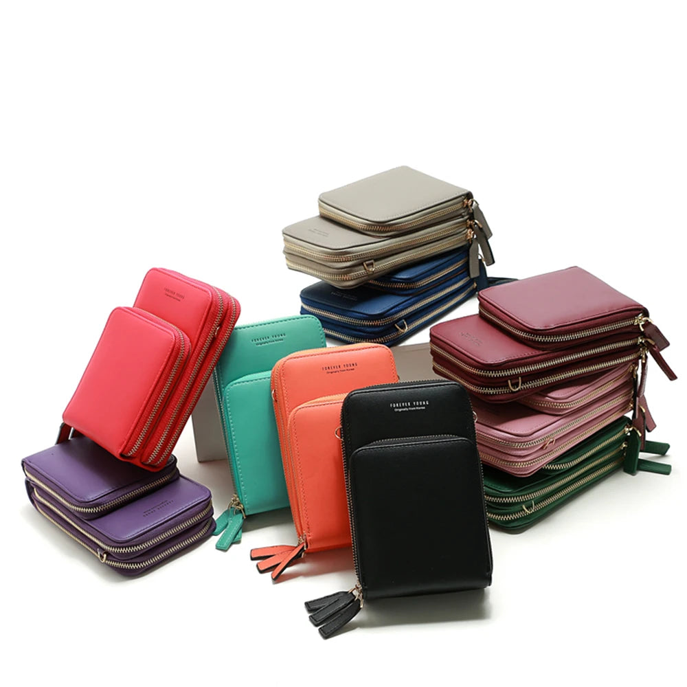 Mini Crossbody Shoulder Bag Women High Cell Phone Pocket Ladies Purse