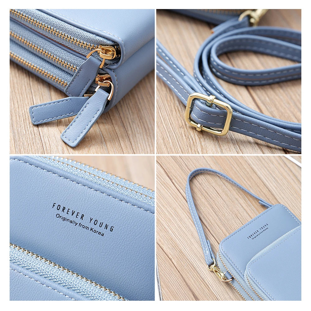 Mini Crossbody Shoulder Bag Women High Cell Phone Pocket Ladies Purse