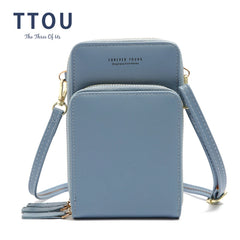 Mini Crossbody Shoulder Bag Women High Cell Phone Pocket Ladies Purse