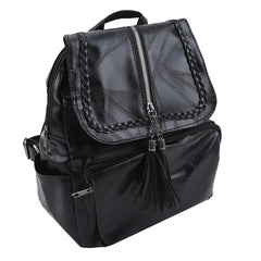 PU Leather Female Backpack Youth Women Bagpack Girl Casual Shoulder Bag