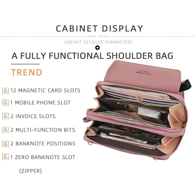 Women Small Shoulder Bags Soft PU Leather Ladies Mini Crossbody Messenger Bag