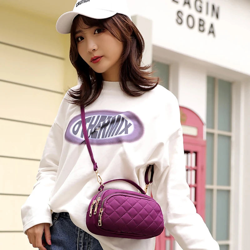 Nylon Waterproof Crossbody Bag for Women Travel Handbag