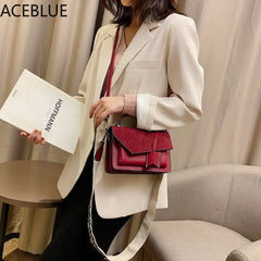 Frosted Shoulder Bag Small Square Bag