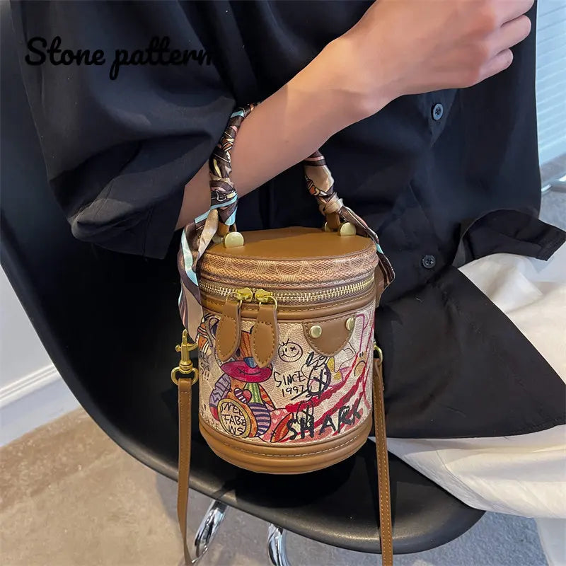 Women's High PU Tote Bag Handbag Crossbody Satchel