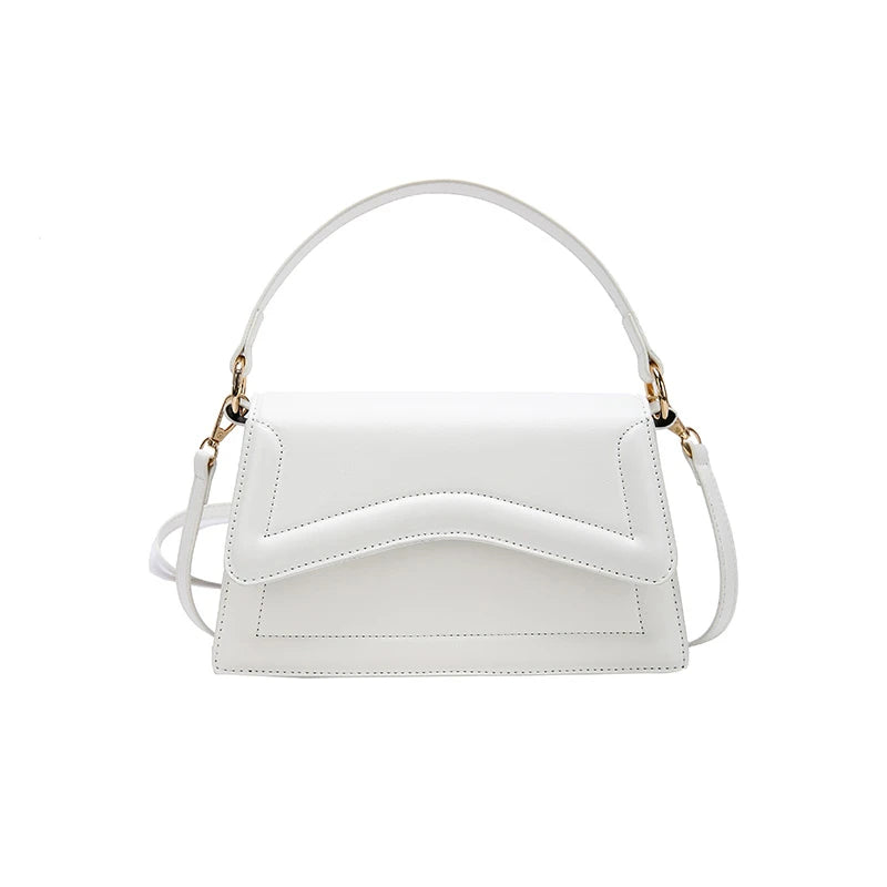Solid Leather Shoulder Bag Small Handbag And Purse Women's Bag