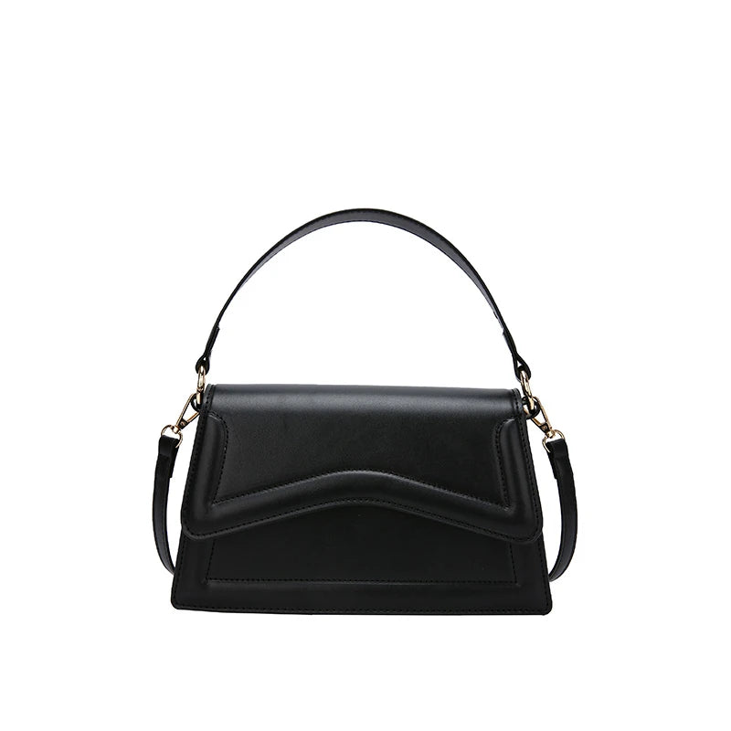 Solid Leather Shoulder Bag Small Handbag And Purse Women's Bag