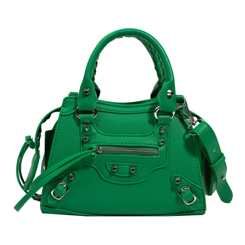 Studded Messenger Bag Crossbody Shoulder Bag for Women