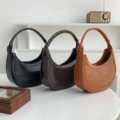 Casual Nylon Zipper Underarm Bag Ladies Handbags