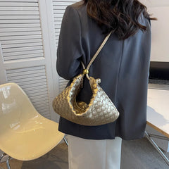 Summer Weave Bag Women's Shoulder Bags Retro Woven Crossbody Bag