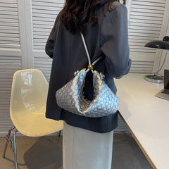 Summer Weave Bag Women's Shoulder Bags Retro Woven Crossbody Bag