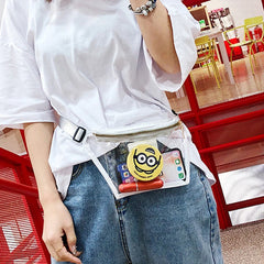 Transparent Waist Bags Female Jelly Chest Bags Messenger Pack Lady