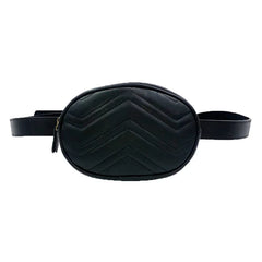 Women's Leather Chest Bag Crossbody Fanny Pack