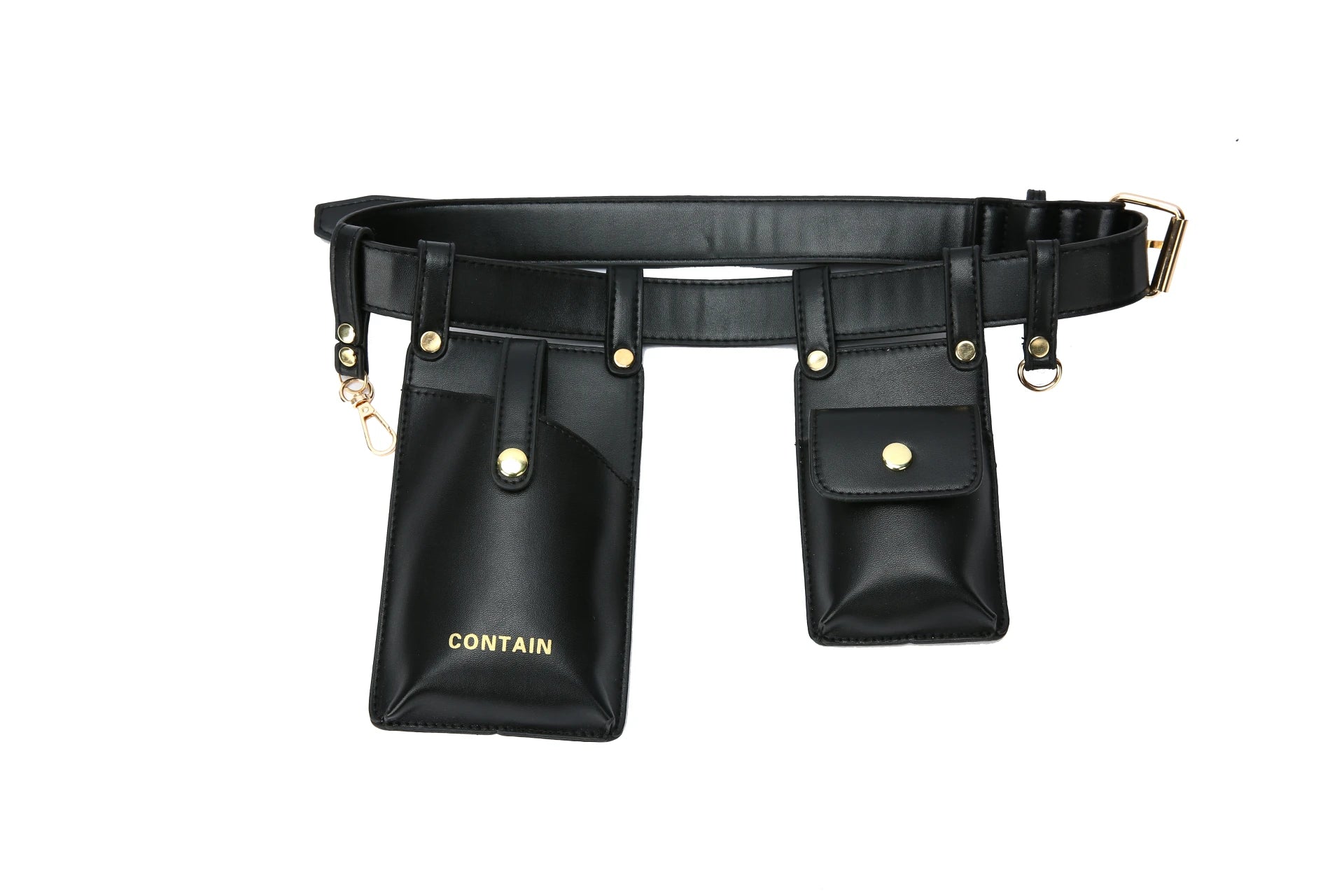 Women Waist Bags Set Pu Leather Solid Chest Bags Fanny Packs