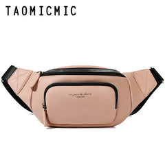 Women PU Leather Belt Crossbody Chest Bag Shoulder Fanny Pack Female Purse