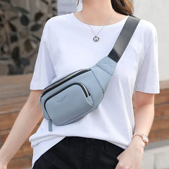 Women PU Leather Belt Crossbody Chest Bag Shoulder Fanny Pack Female Purse