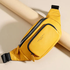 Women PU Leather Belt Crossbody Chest Bag Shoulder Fanny Pack Female Purse