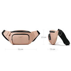 Women PU Leather Belt Crossbody Chest Bag Shoulder Fanny Pack Female Purse
