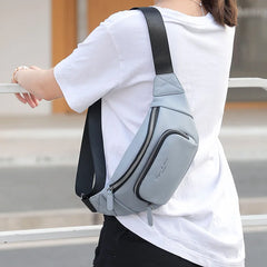 Women PU Leather Belt Crossbody Chest Bag Shoulder Fanny Pack Female Purse