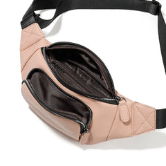 Women PU Leather Belt Crossbody Chest Bag Shoulder Fanny Pack Female Purse