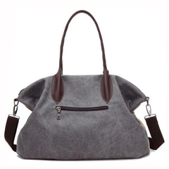 Women Canvas Tote Bag Large Pocket Casual Handbag Shoulder Bag