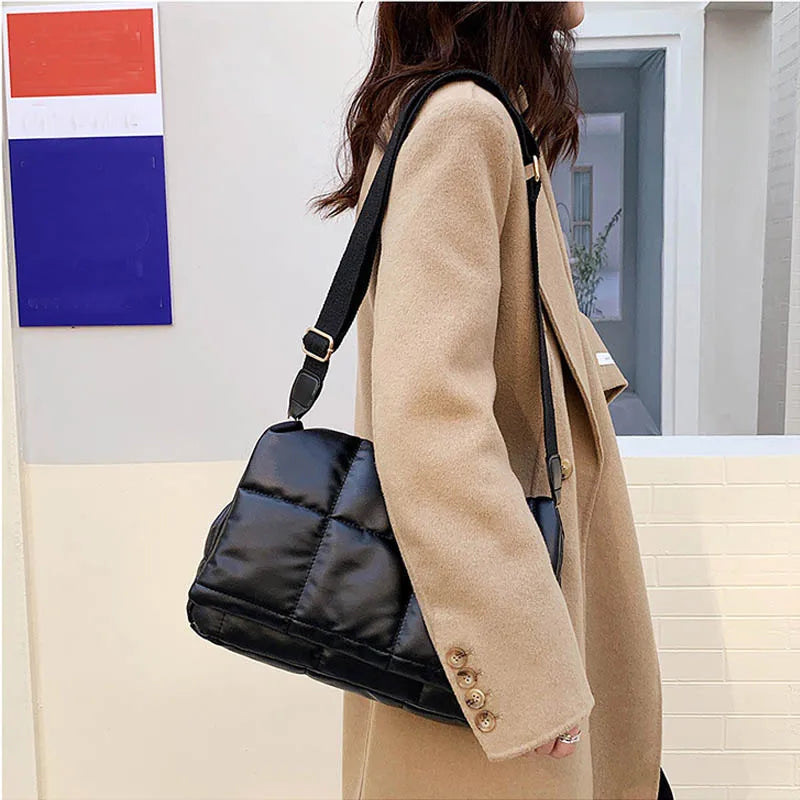 Winter Messenger Bag Large Capacity Crossbody Shopping Bag