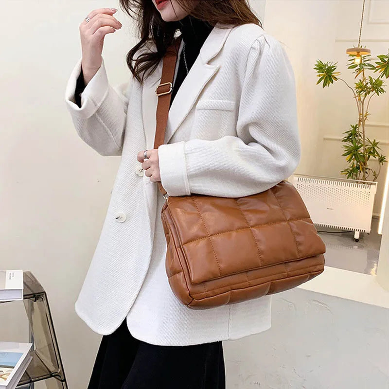 Winter Messenger Bag Large Capacity Crossbody Shopping Bag
