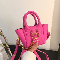 Neon Small Handbag Party Clutch Chain Shoulder Bag Mini Tote