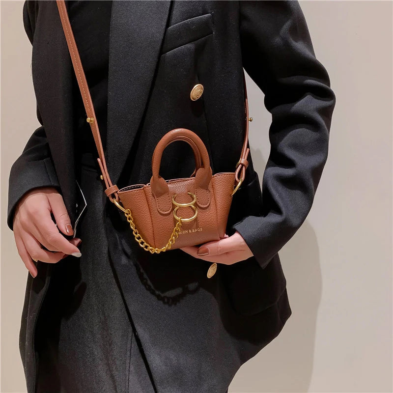 Neon Small Handbag Party Clutch Chain Shoulder Bag Mini Tote